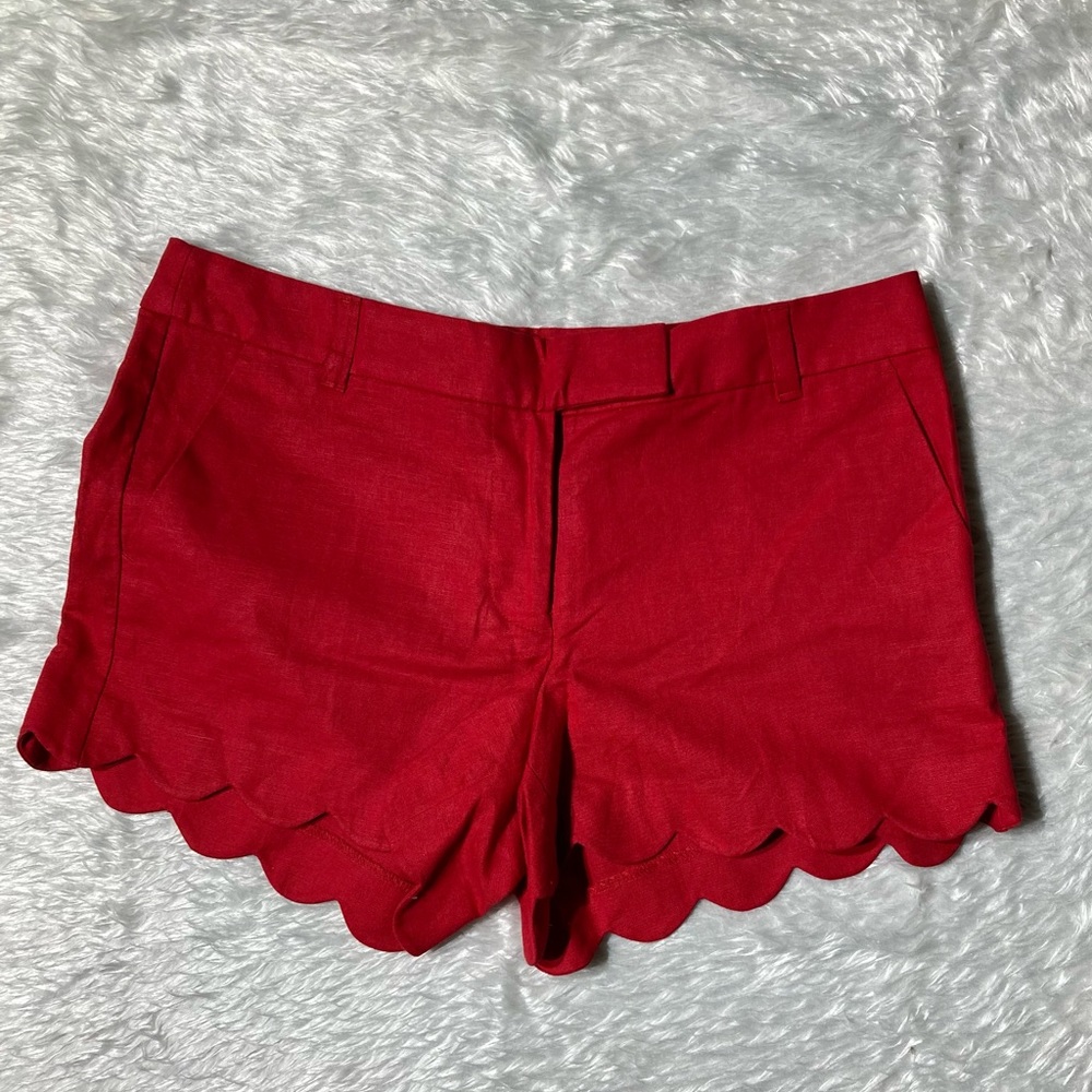J Crew Red Shorts